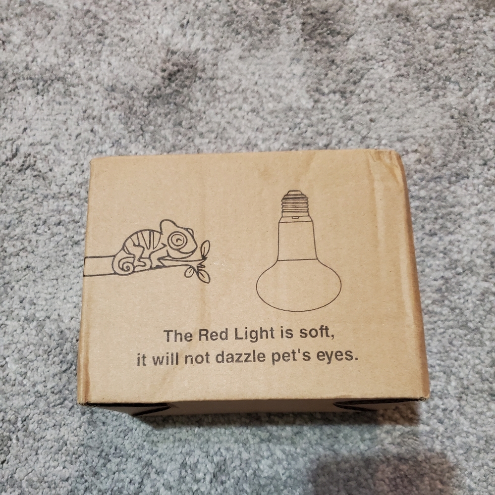 Reptile Heat Lamp Bulb, 100 Watt Infrared Basking Spot Lamp of Bearded Dragon